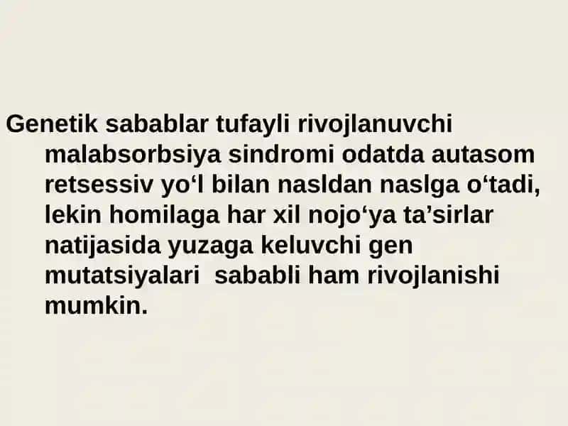 Malabsorbsiya sindromi 3