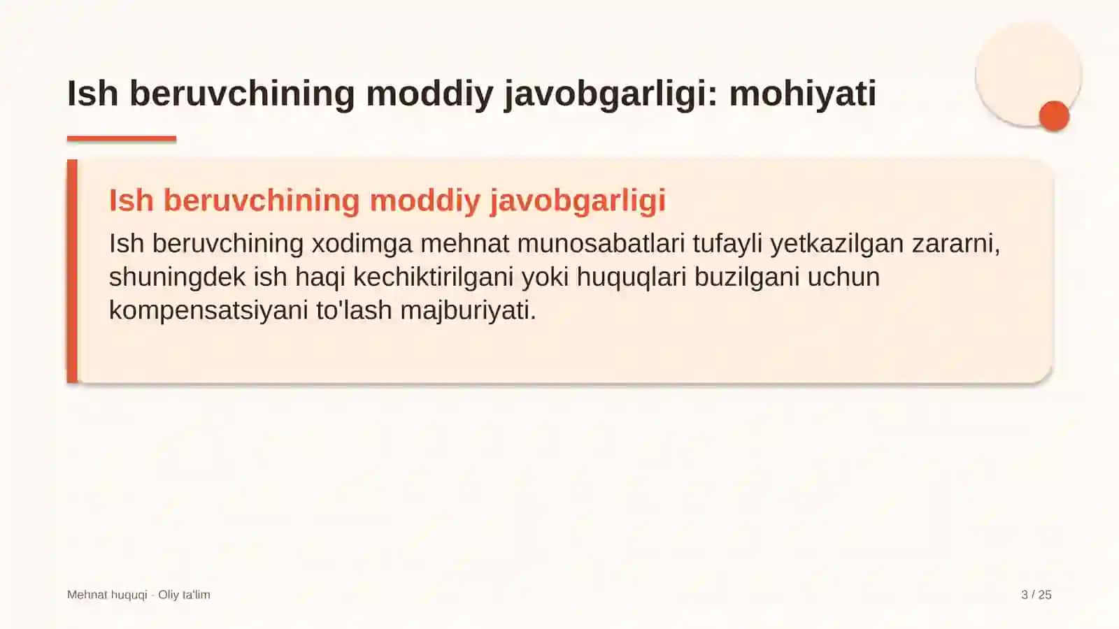 Elektr ta'minoti korxonalarida ish beruvchining moddiy javobgarligi 3