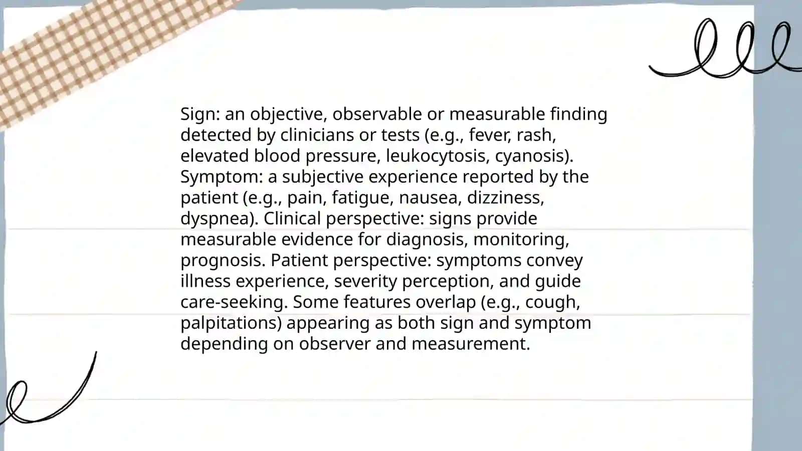 Difference Between Sign and Symptom 3