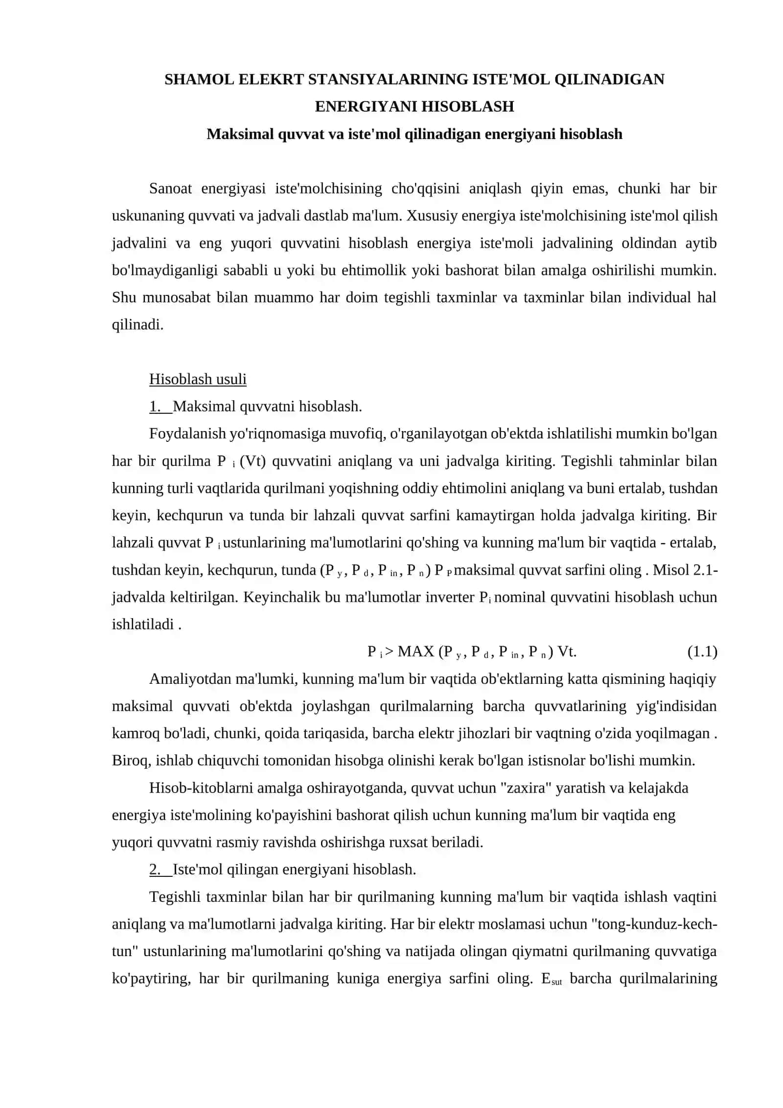 14-variant SHAMOL ENERGETIKASI kurs ishi 3