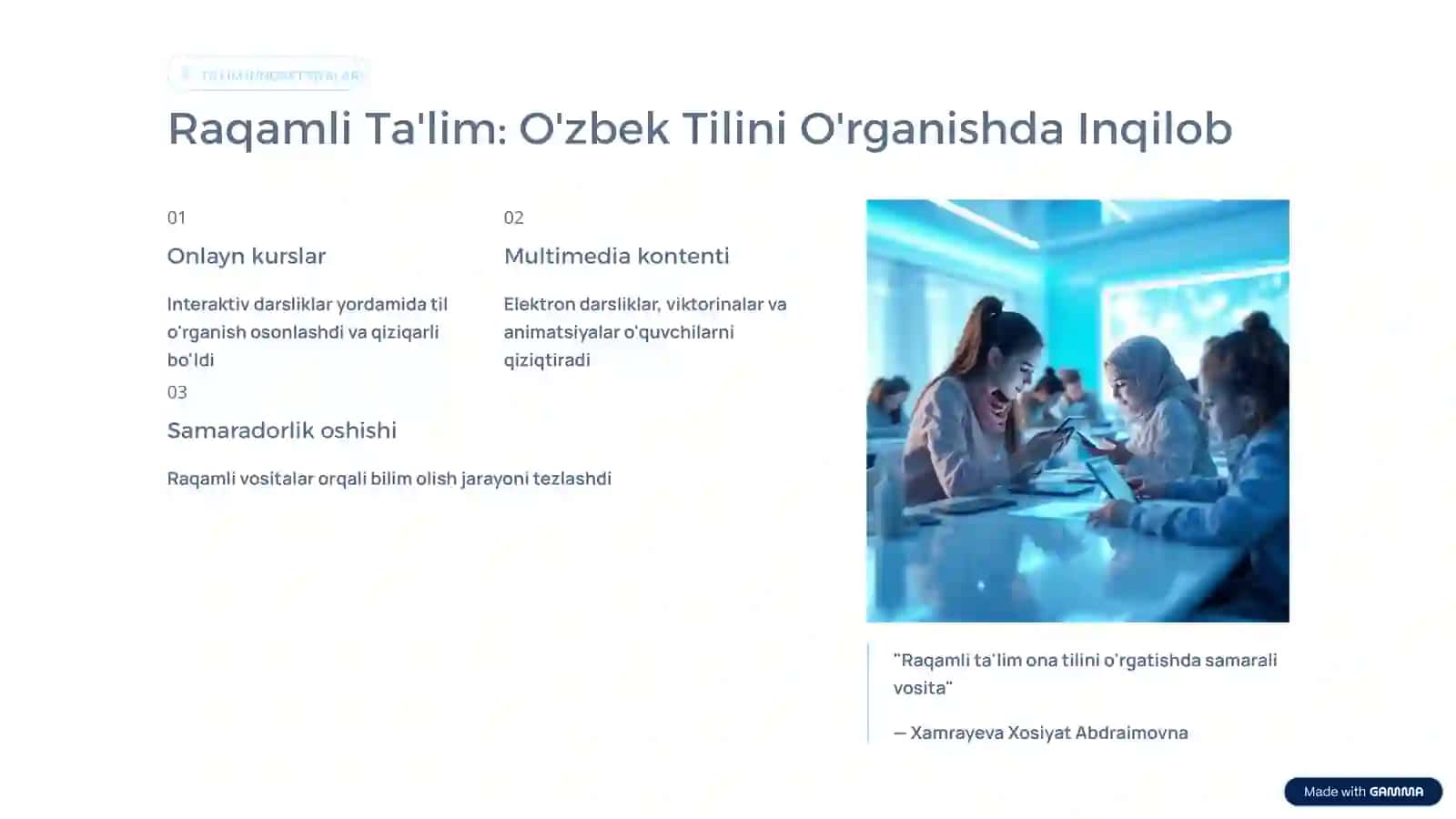 Raqamli Davrda O'zbek Tili 3