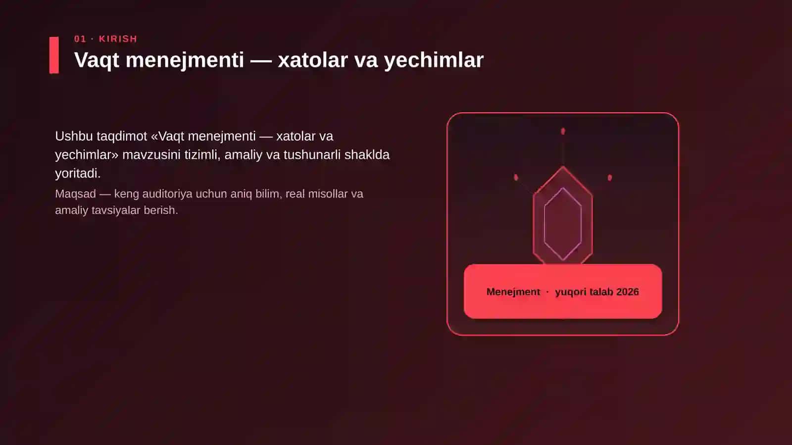Vaqt menejmenti — xatolar va yechimlar 3