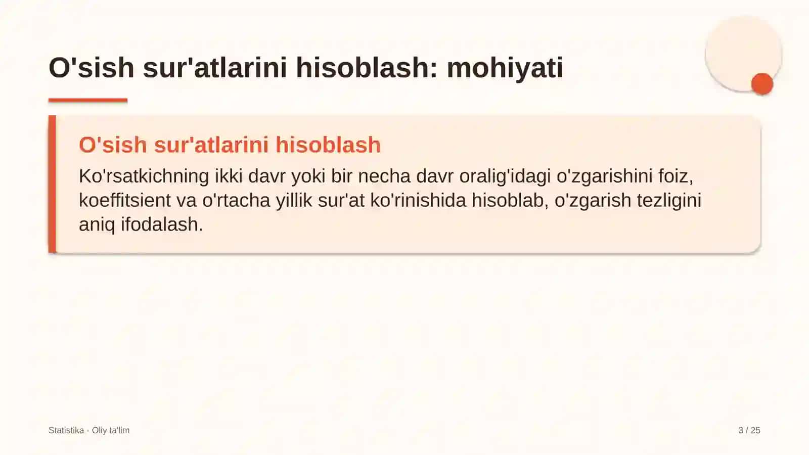 Gidrotexnika qurilishida o'sish sur'atlarini hisoblash 3