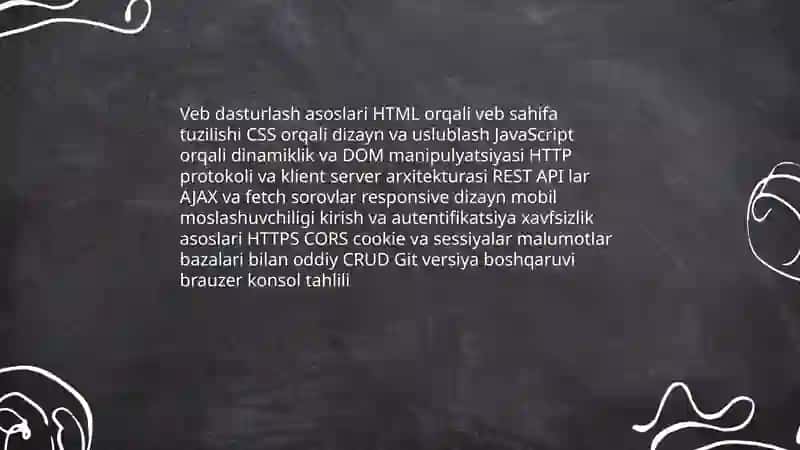 Veb dasturchi 3