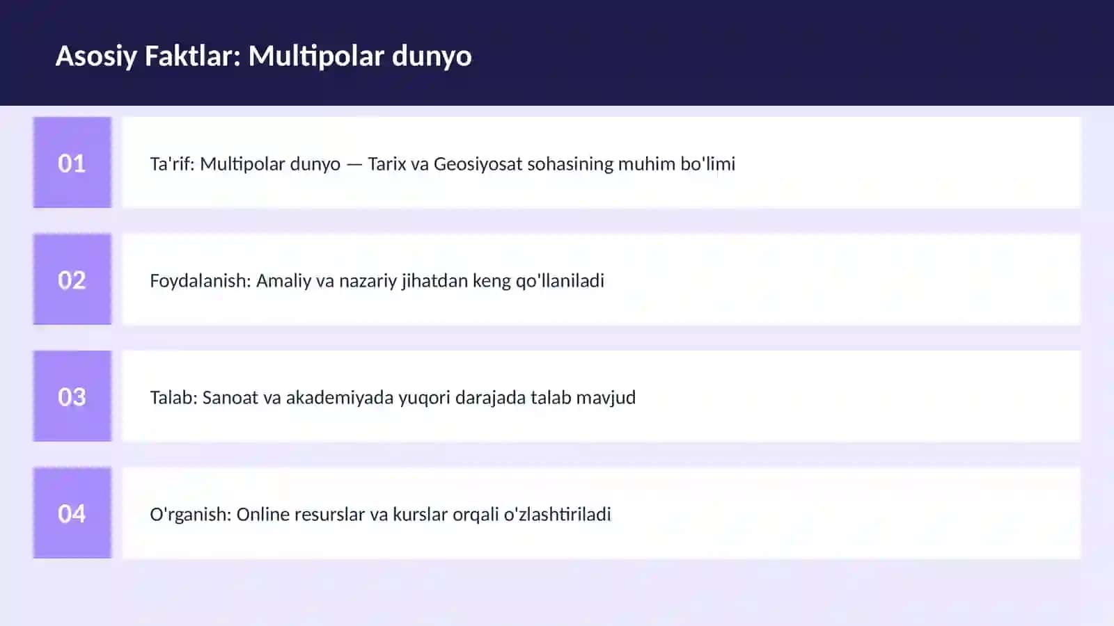 Multipolar dunyo 3