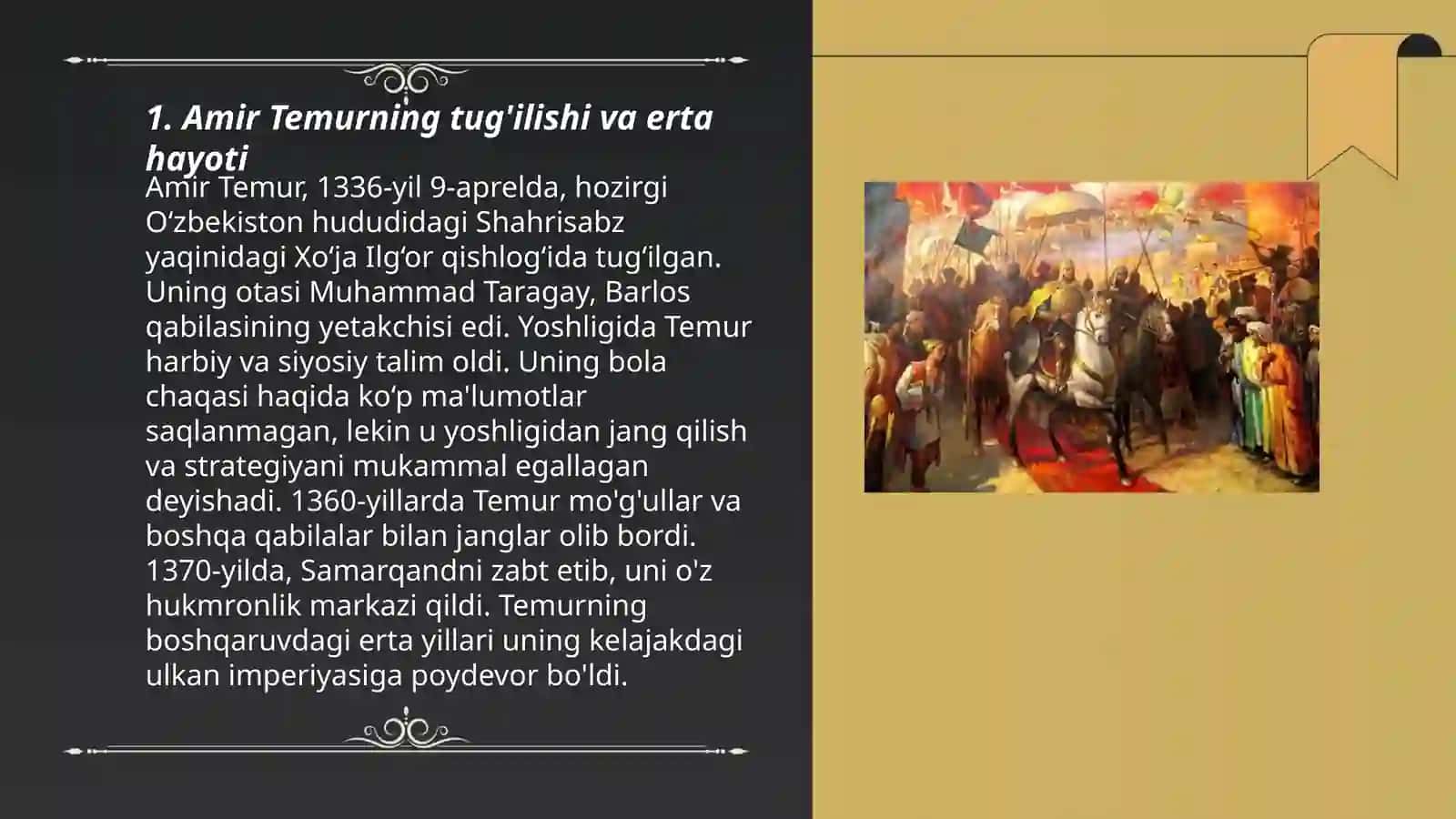 Amir Temur hayoti 3