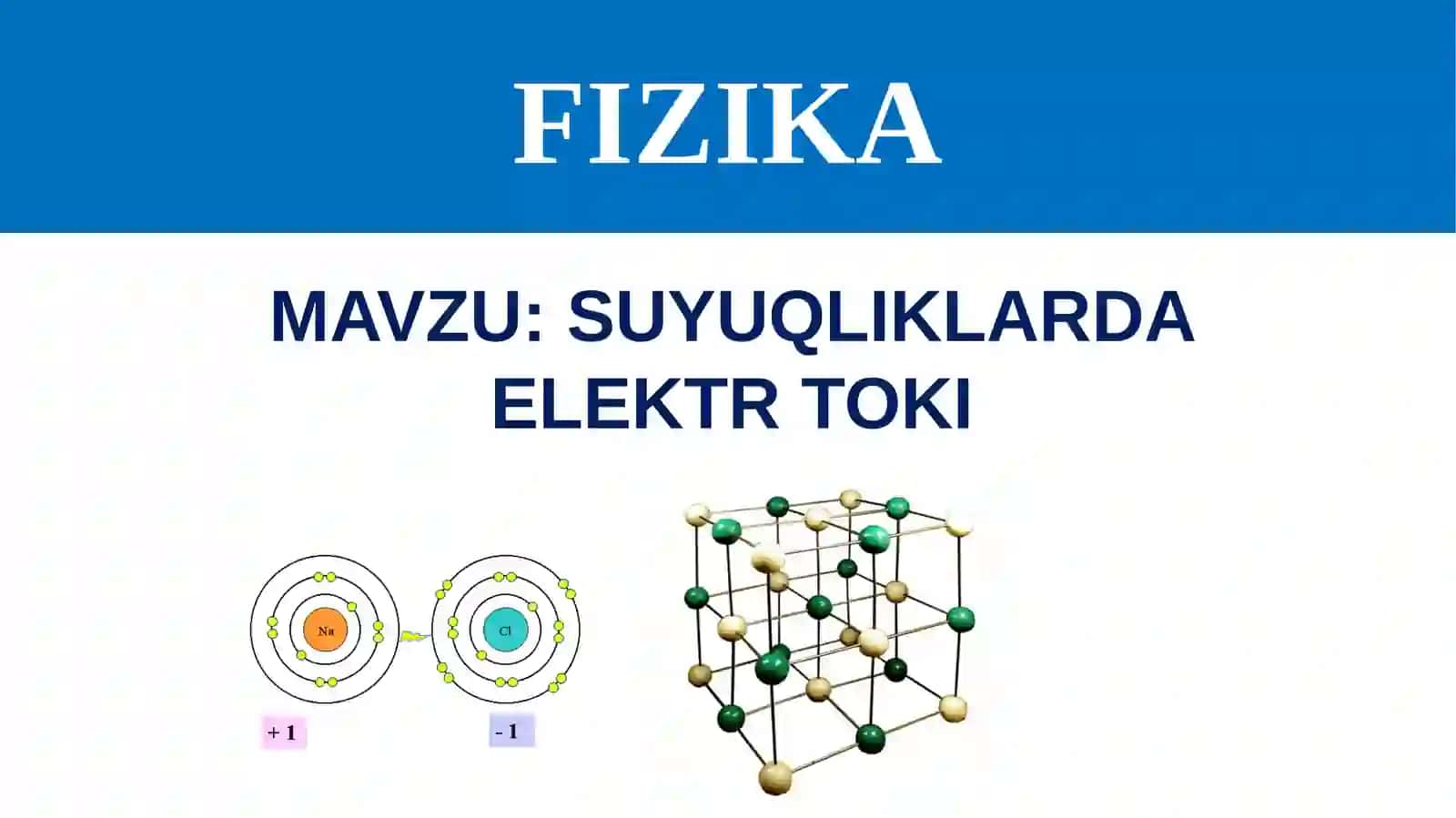 SUYUQLIKLARDA ELEKTR TOKI 3