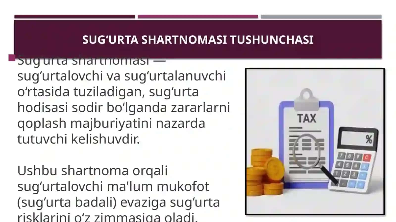 Sug‘urta shartnomasining shakllari 3