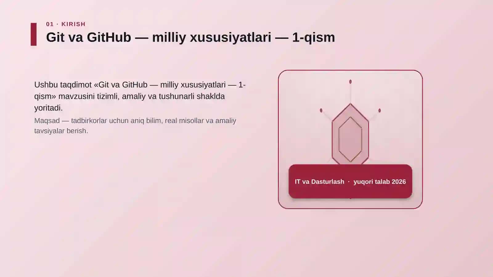 Git va GitHub — milliy xususiyatlari — 1-qism 3