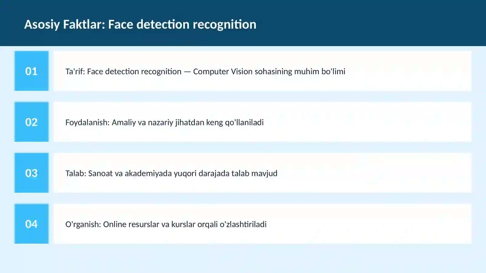 Face detection recognition 3
