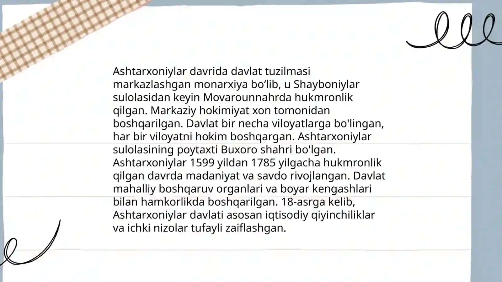 Ashtarxoniylar davrida Buxoro xonligida davlat boshqaruvi 3