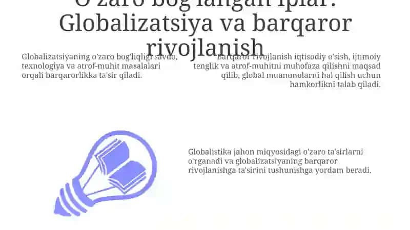 Globallashuv, globalistika va barqaror taraqqiyot jarayonlarining mohiyati 3