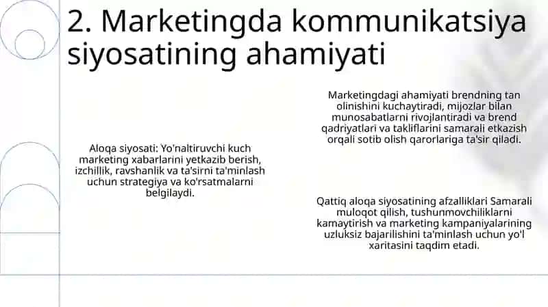 Marketingda Kommunikatsiya Siyosati. Reklama 3