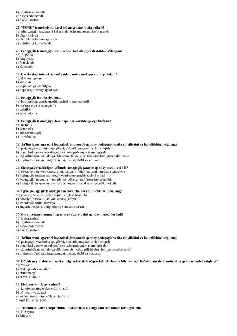 Mutaxassis bloki TARIX 3