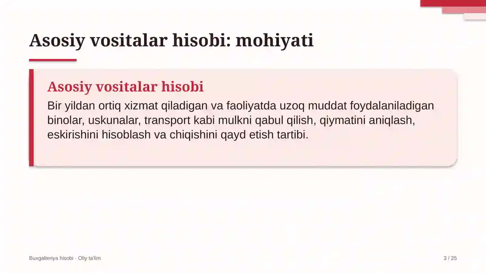 qimmatli qog'ozlar bozorida asosiy vositalar hisobi 4088 3