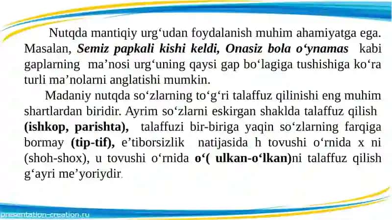 NUTQ VAADABIY ME’YORReja 3