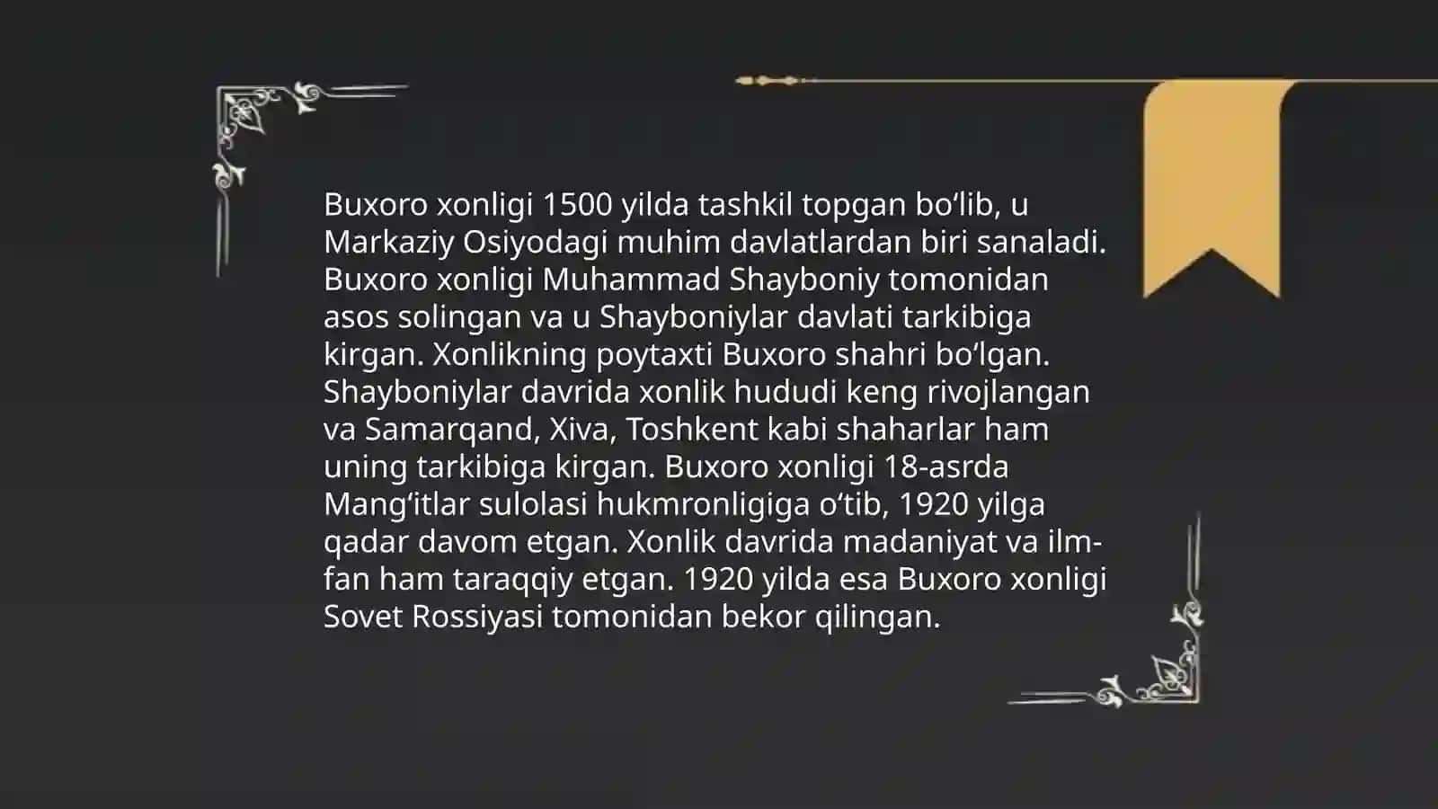 Buxoro xonligi tarixiga oid manbalar 3