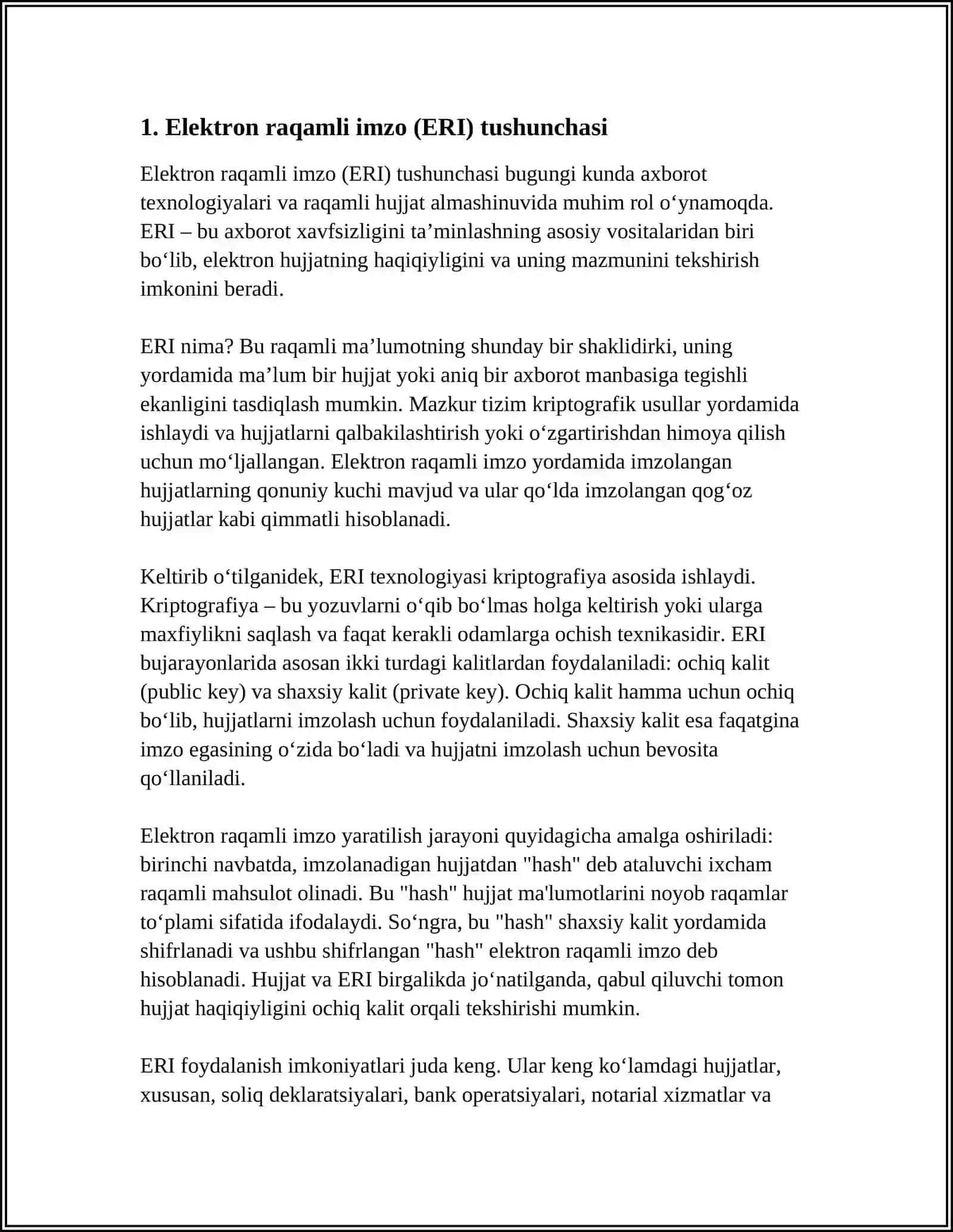 Elektron raqamli imzo algoritmlarini tahlili 3