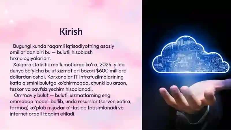 Ommaviy bulutlarning xususiyatlarini o'rganish 3