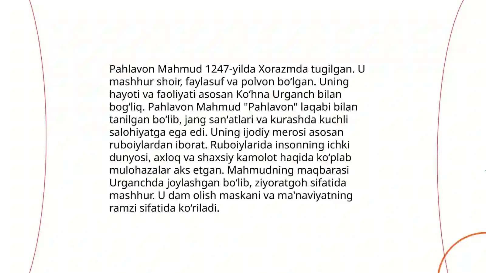 Pahlavon Mahmud ruboiylari tahlili 3