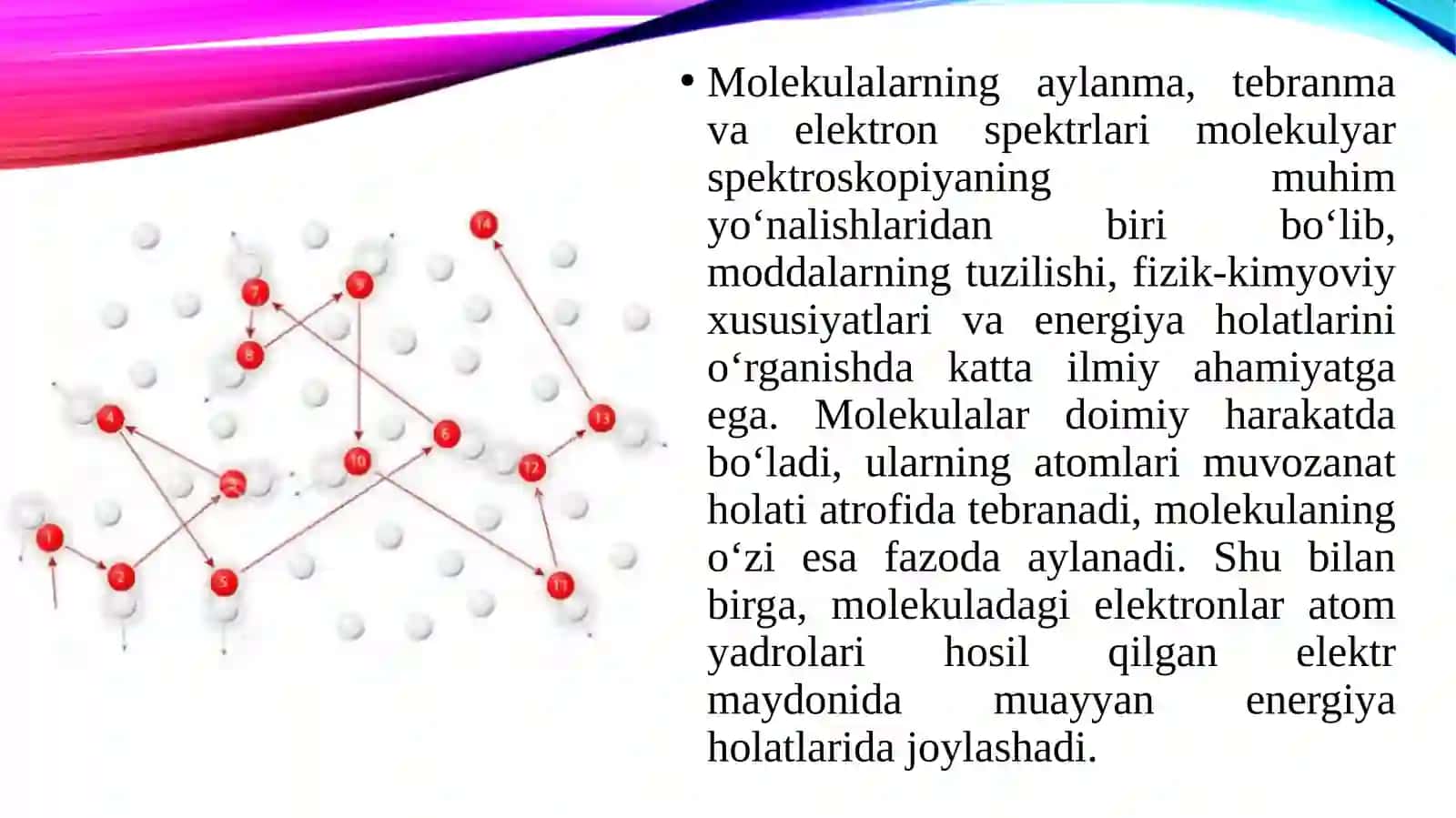 Molekulalarning aylanma, tebranma va eelektron spektrlari 3