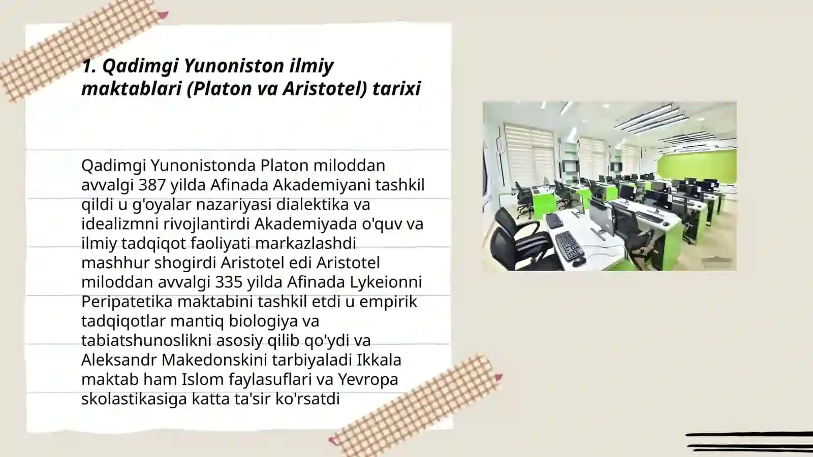 Xorijiy ilmiy maktablar tarixi 3