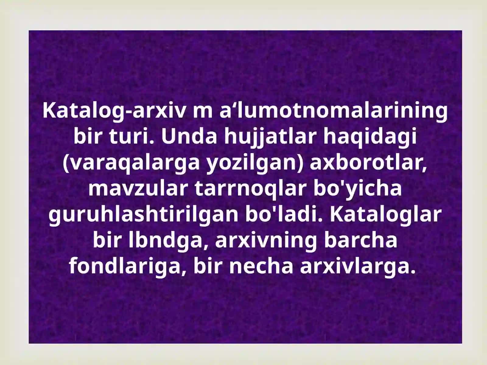 Kataloglar va ularning turlari 3