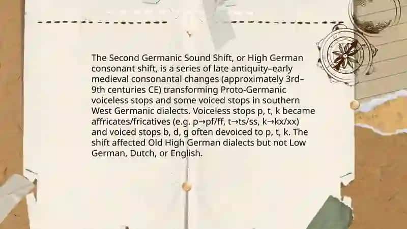 Second Germanic Sound Shift 3
