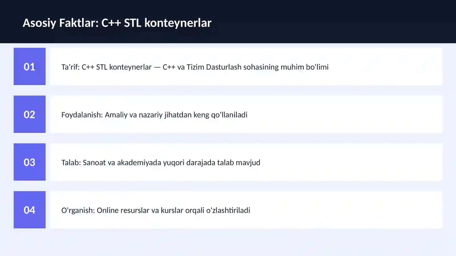 C++ STL konteynerlar 3
