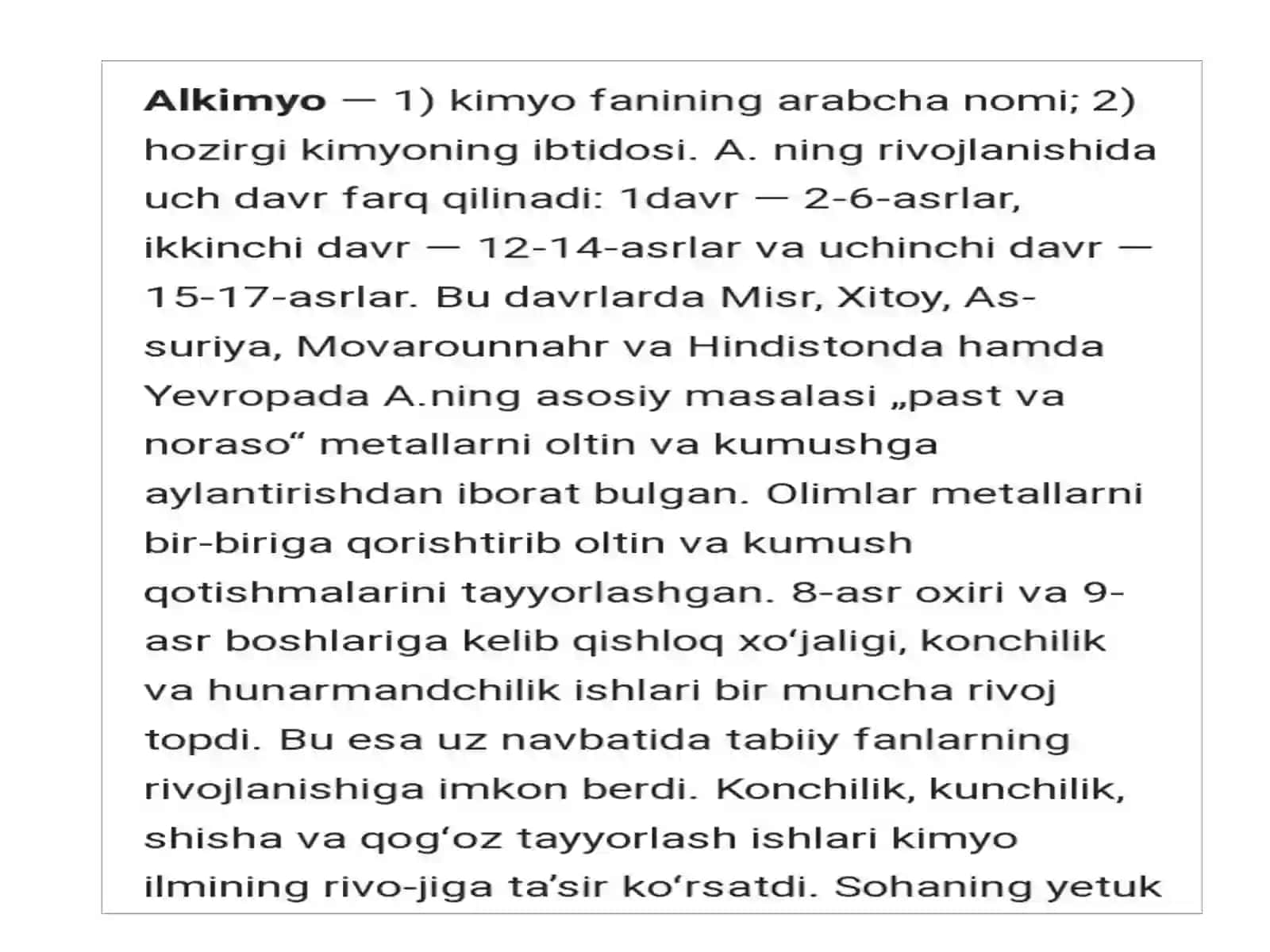 Arab, Misr va Gʻarbal-kimyosi 3