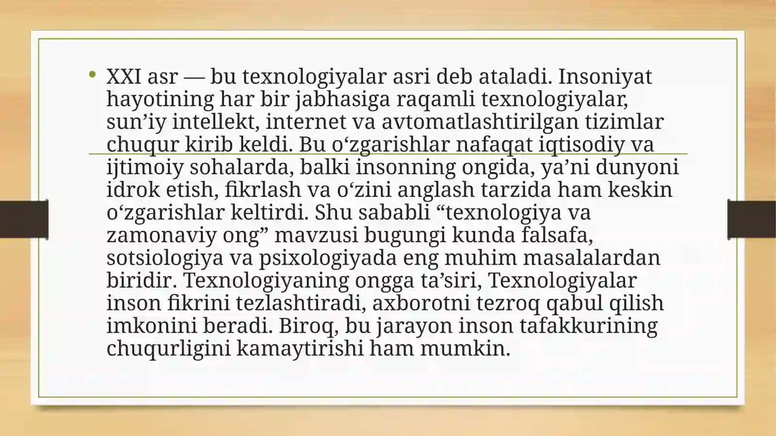 Texnologiya va zamonaviy ong 3