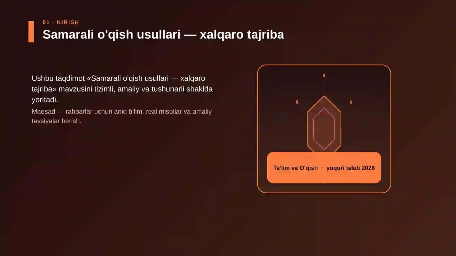 Samarali o'qish usullari — xalqaro tajriba 3