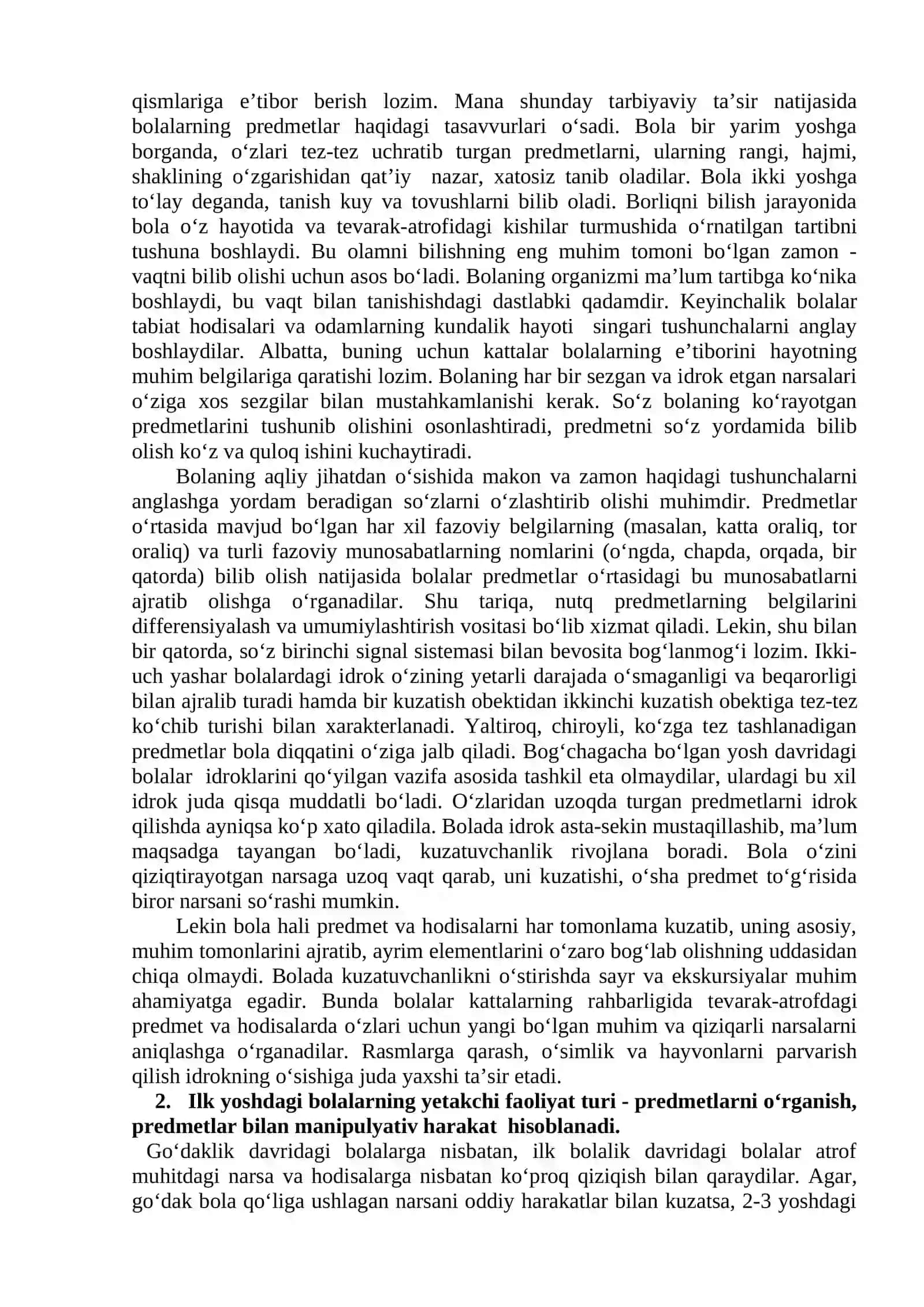 ILK BOLALIK DAVRI VA UNING PSIXODIAGNOSTIKASI 3