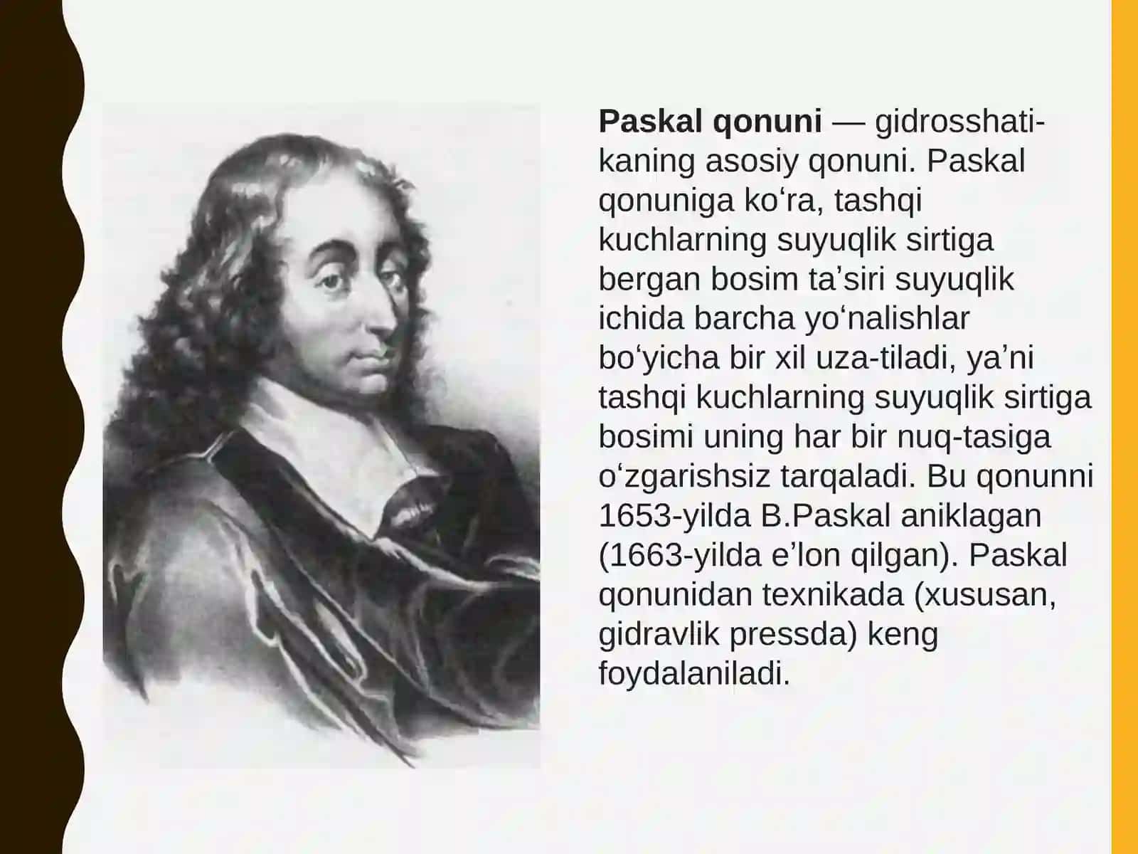 PASKAL QONUNI 3