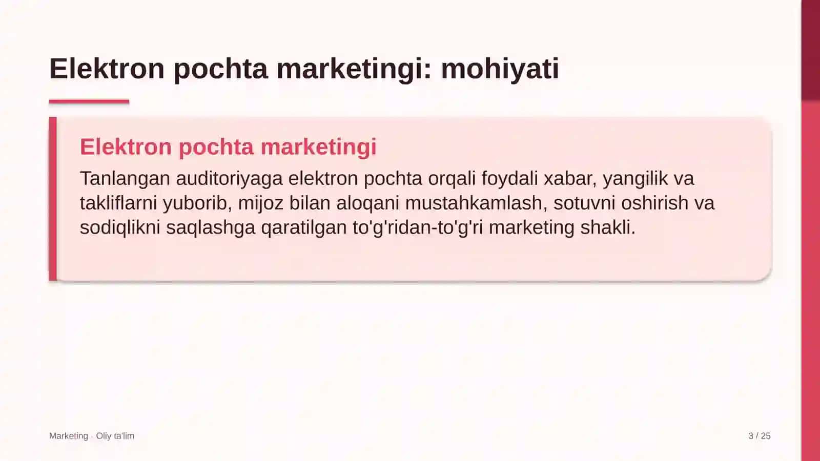 Dizayn studiyalarida elektron pochta marketingi 3