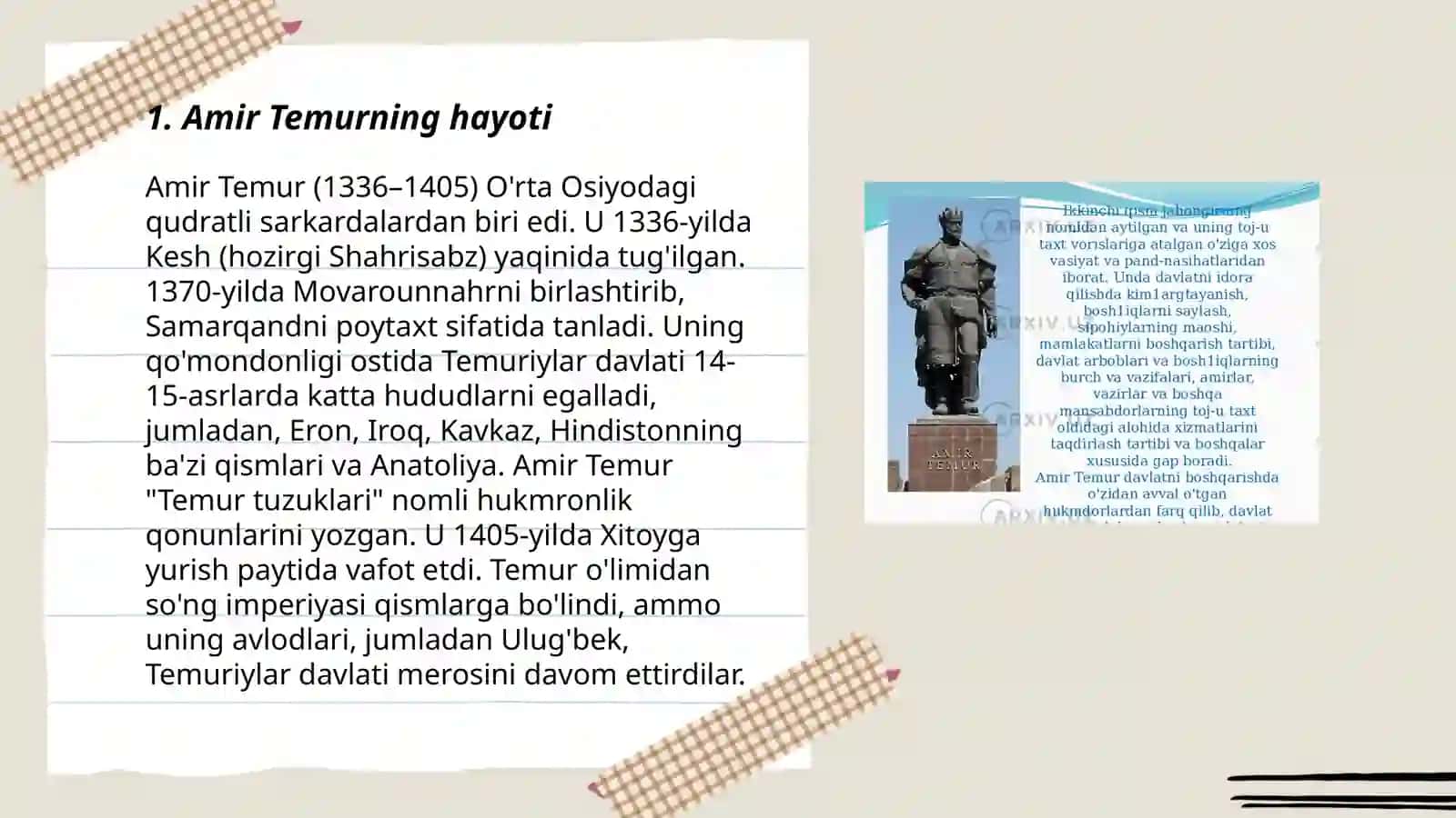 Amir Temur buyuk davlat arbobi 3