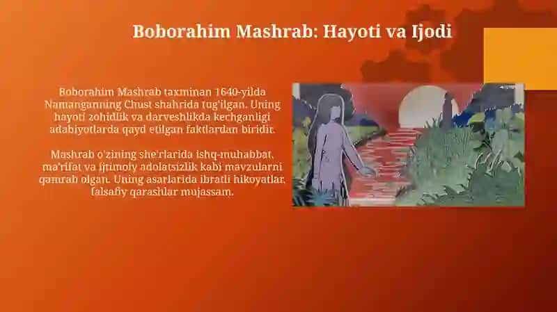 Boborahim Mashrab hayoti va ijodi 3