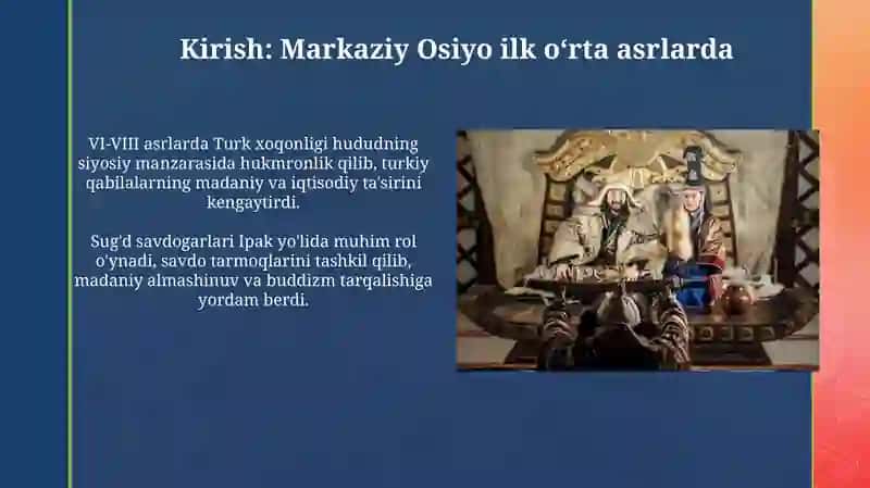 Oʻrtaoʻsiyo ningil koʻrta asrlardagi tarixi 3