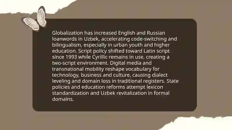Globalization and its influence on Uzbek culture 3