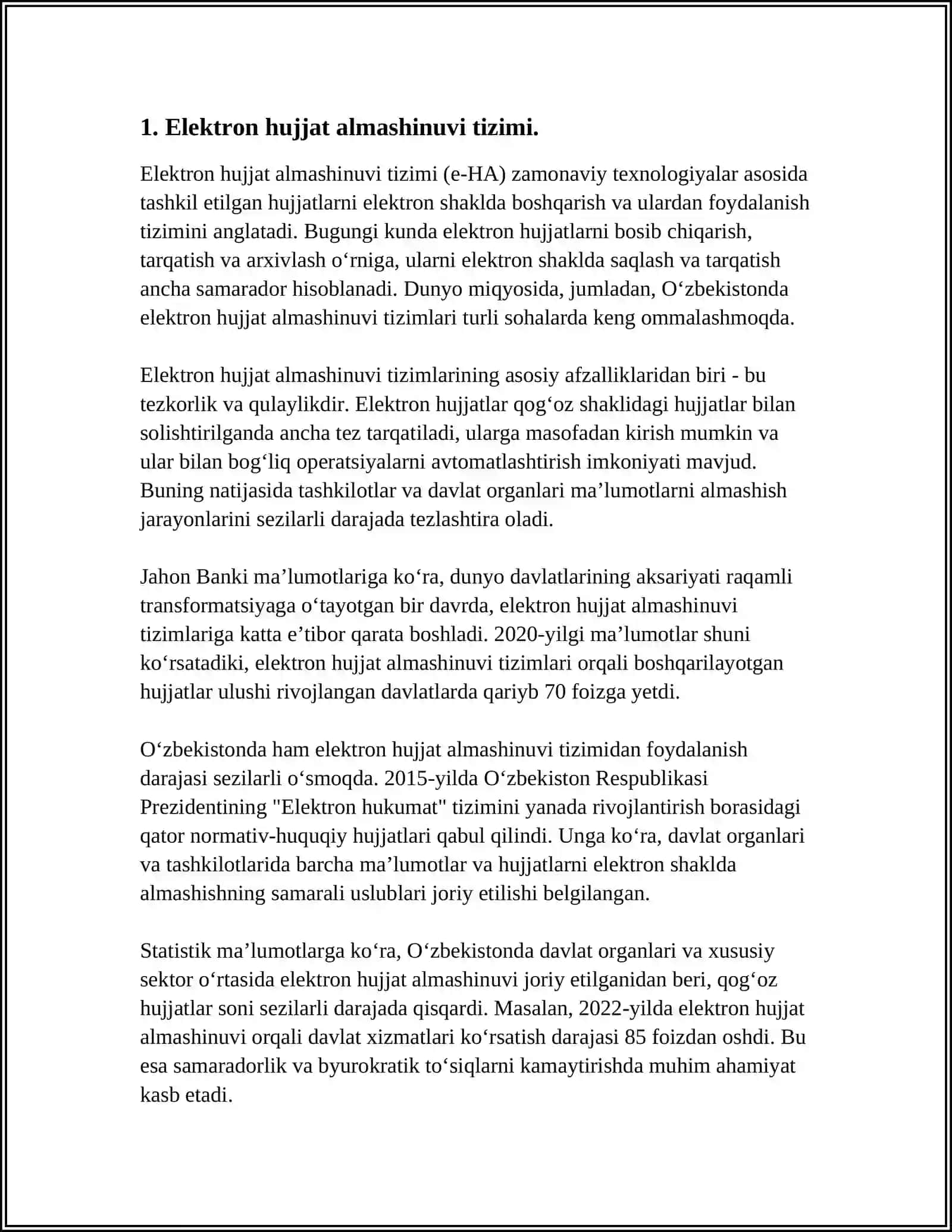 ELEKTRON HUJJAT ALMASHINUVI.ELEKTRON HUKUMAT TIZIMI VA UNING AHAMIYATI 3