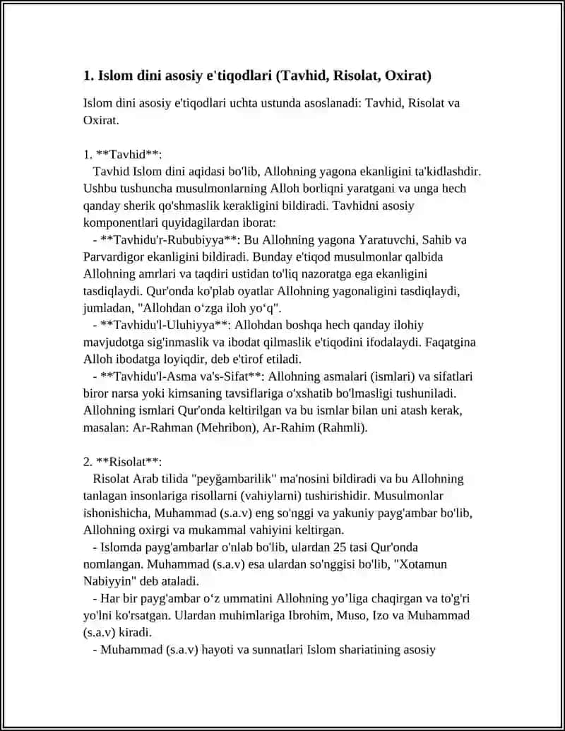 Islom Dini va Talimoti 3