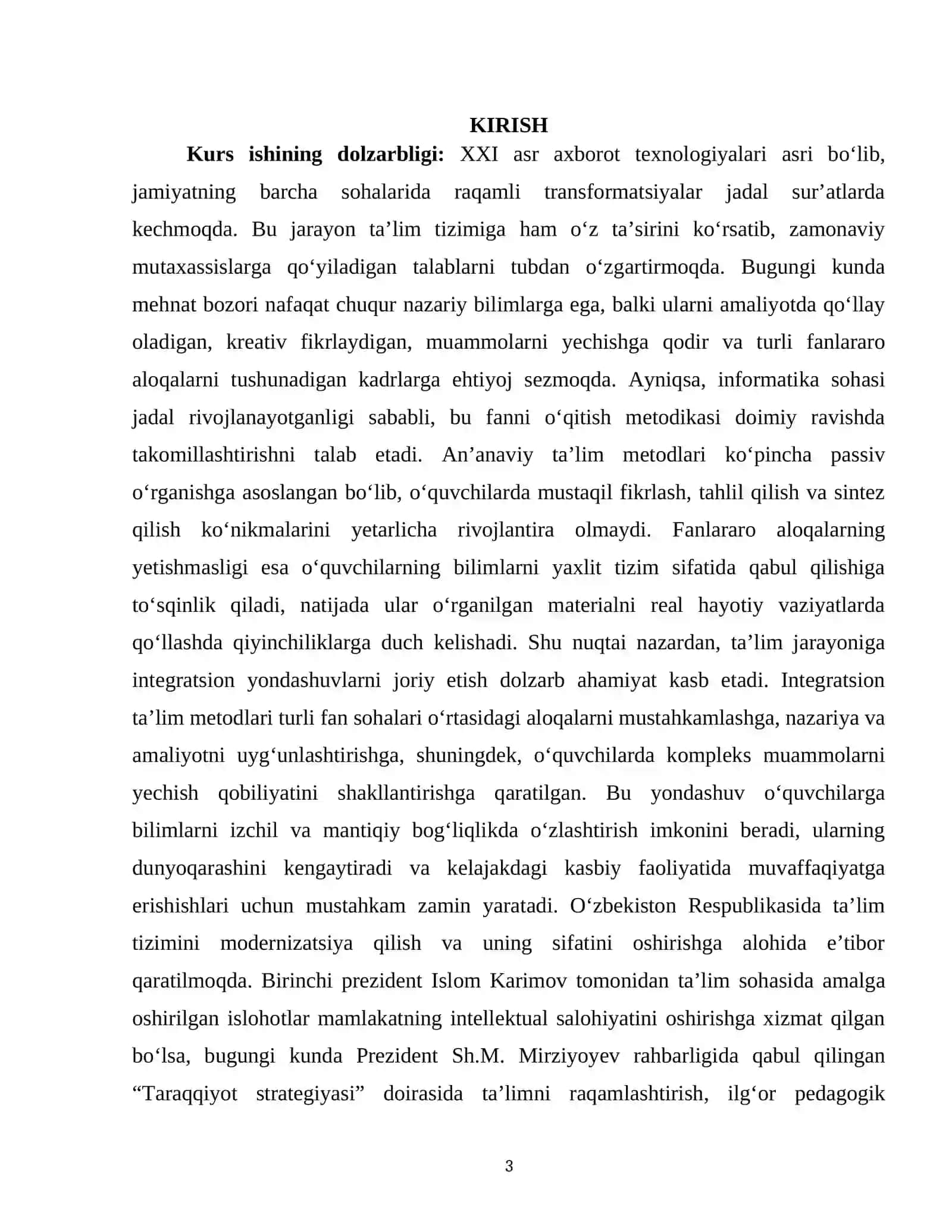 INFORMATIKA O‘QITISHDA INTEGRATSION TA’LIM METODLARI 3