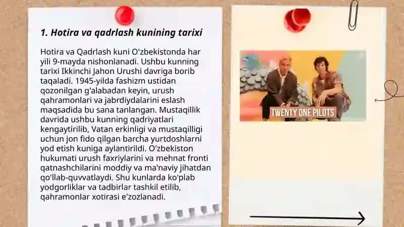 Hotira va qadrlash kuni 3
