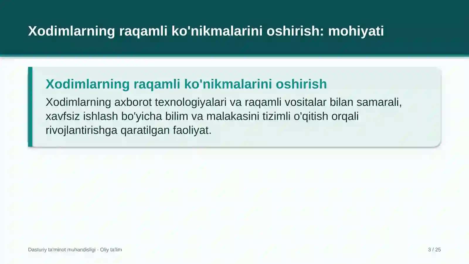 Harbiy ta'lim muassasalarida xodimlarning raqamli ko'nikmalarini oshirish 3