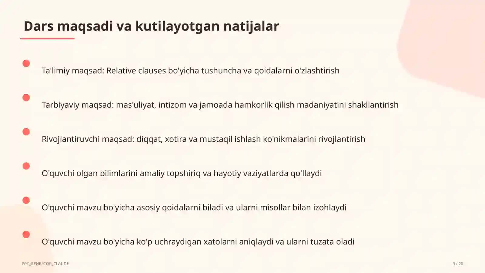 Relative Clauses (10-sinf) 3