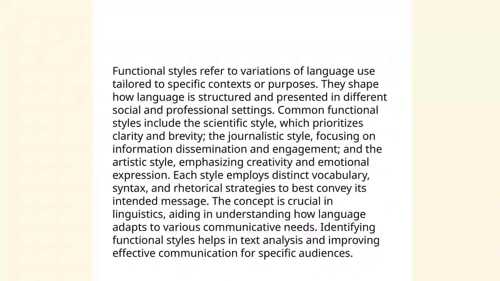 Functional styles and their types 3