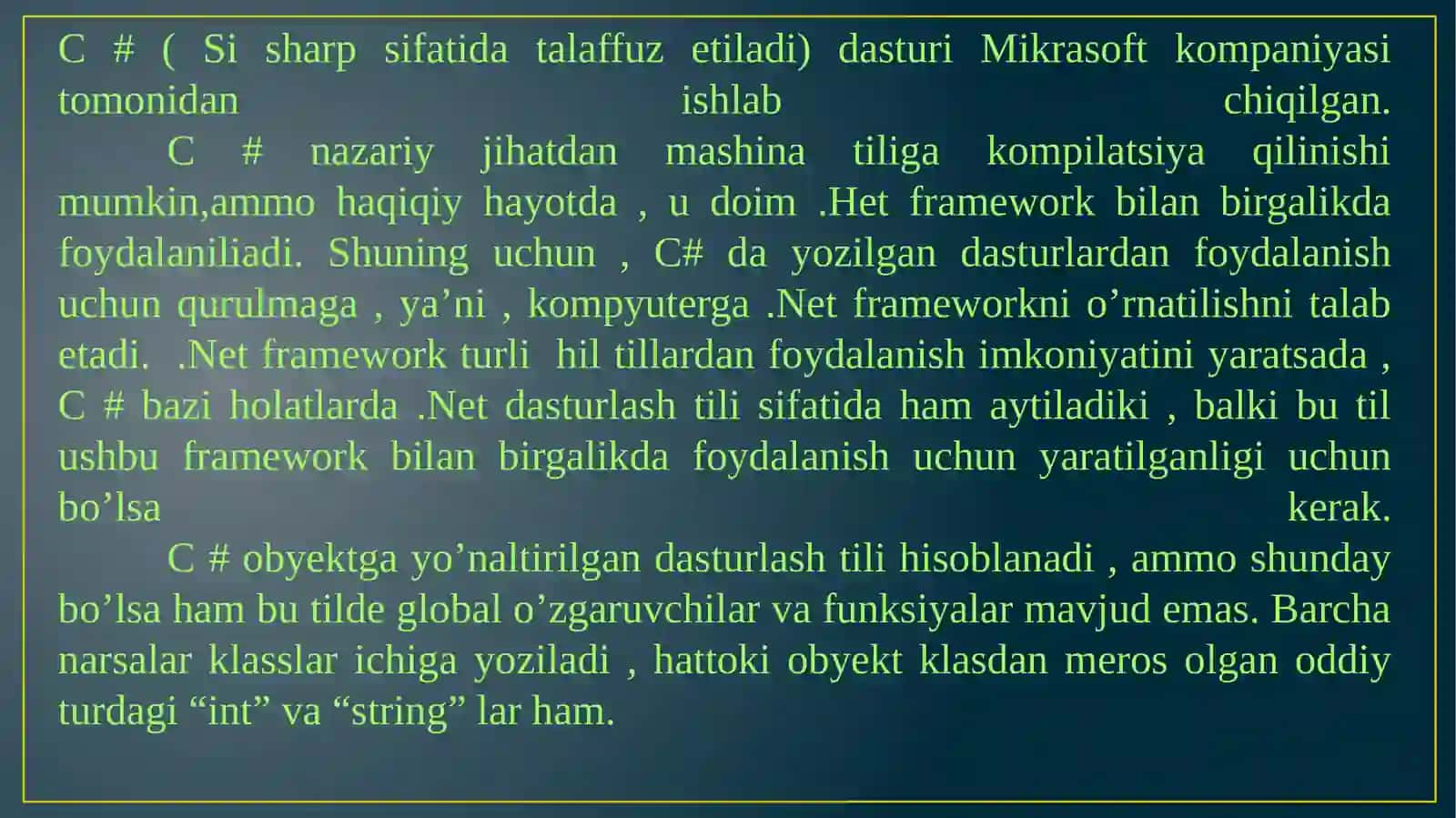 “ C # dastatikvadinamikmetodlar” 3