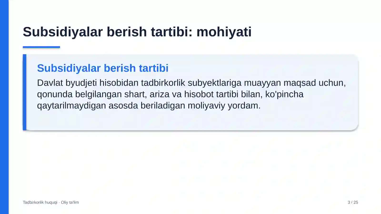 Auditorlik tashkilotlarida subsidiyalar berish tartibi 3