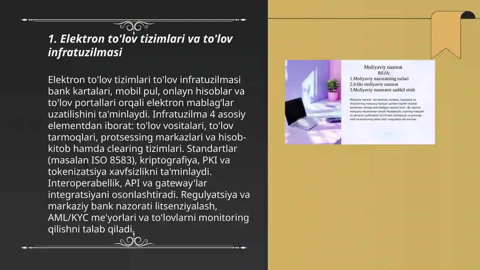 Elektron to'lov tizimlari va to'lov infratuzilmasi 3