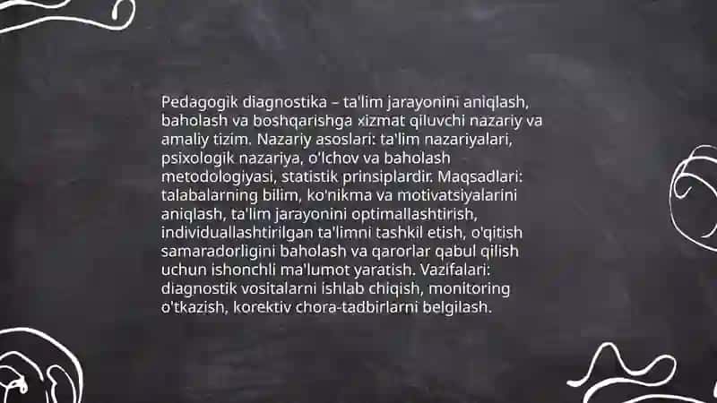 Pedagogik diagnostika 3